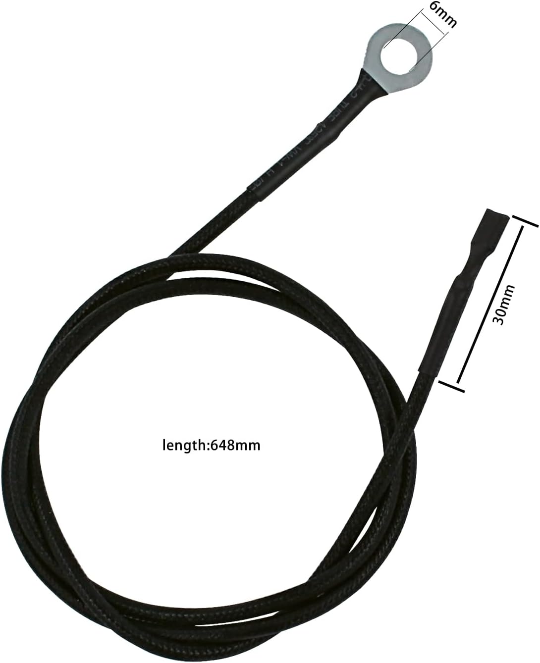 Electrodo Encendido Estufa Gas (2 Unidades): Cable 900 Mm, Cerámica 35 Mm, 15000 V - Compatible Con Cocinas Y Estufas De Gas